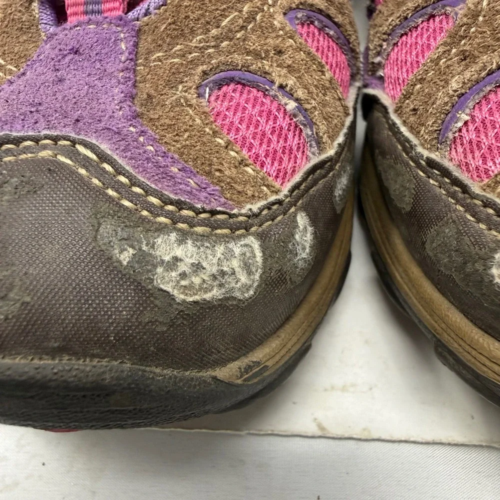 Merrell Kids Brown Pink Purple Waterproof Hiking Boots MC51952 Girls 1.5 US